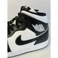 thumbnail image 3 of Ni - ke Air Jordan 1 Mid Panda Black White Sneakers DV0991-101 Women's Size 10.5, 3 of 5