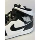 thumbnail image 3 of Ni - ke Air Jordan 1 Mid Panda Black White Sneakers DV0991-101 Women's Size 10.5, 3 of 5