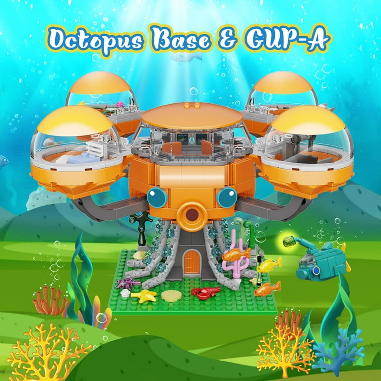 SENVOBK Oceans Octopod Castle Building Blocks Set 632 PCS