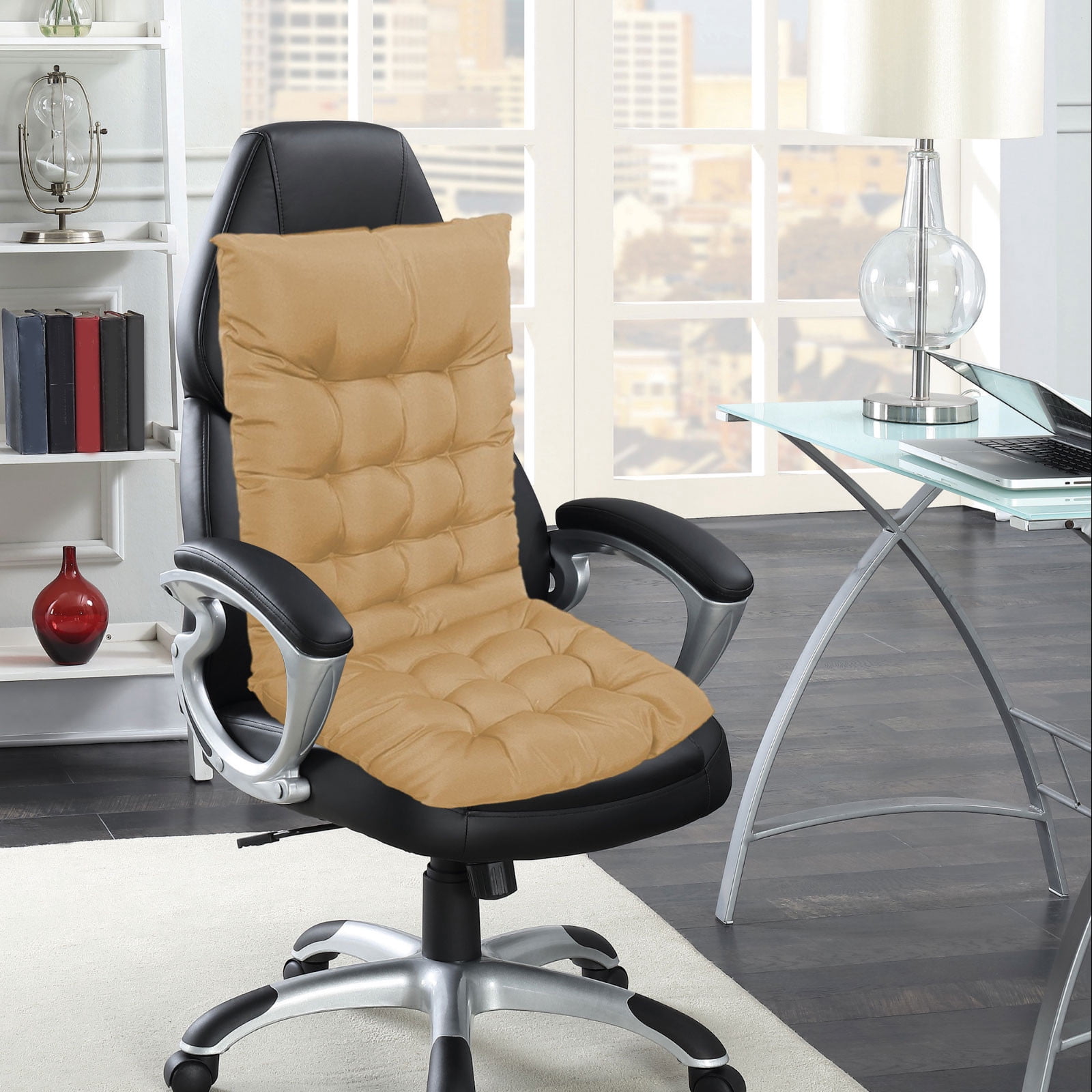 HHBEAUTY Chair Cushions, Non-Slip High Back Patio Chair Cushions for Outdoor Furniture, Water-Resistant Cushions with Ties