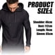 thumbnail image 2 of Sudadera deportiva con capucha de moda para hombre, sudadera de polar de color sólido, 2 of 5