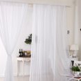 thumbnail image 4 of 2PCS Panels Of Voile Slot Top Net Curtains Plain Window Curtain Home Decor, 4 of 7