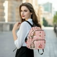 thumbnail image 6 of FORMRS Mini Backpack Purse for Women Travel Daypack Casual Shoulder Bag, White Gingerbread Houses, 6 of 7