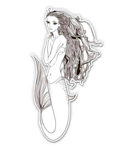 Beautiful Mermaid Coloring Pages - Free & Printable!