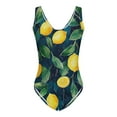 thumbnail image 4 of BSDJILFG Modest Swimwear for Women One Piece Summer Floral Bathing Suit Tropical Stylish Backless Bodycon Romper Swimsuits, 4 of 5