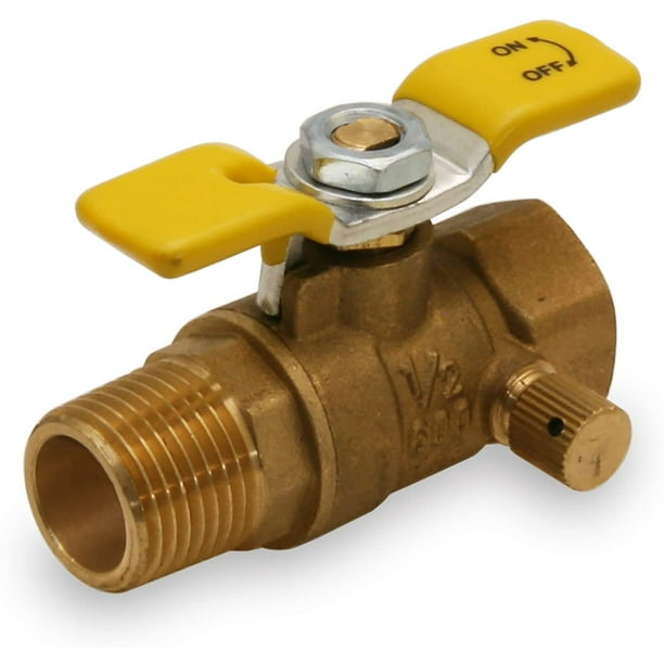 Midline Valve Expansion Tank Isolator Relief Valve, with Drain, with T