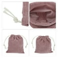 thumbnail image 3 of Ofertas Únicas 1pc Bolsa de Maquillaje Portátil con Cierre para Vacaciones, Viajes, Camping, Terciopelo Rosa Claro, 3 of 3