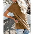 thumbnail image 2 of Sherrylily Women V Neck T Shirts Casual Summer Tops Tees Loose Fit Tunics, 2 of 4