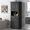Black, variant on High Storage Cabinet with Built-in 4-Compartment Storage Shelf, Bathroom Cabinet with Removable Laundry Hamper, Door and Drawer, Cabinet with Storage for Bathroom, Black