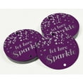thumbnail image 3 of Inkdotpot Silver Foil Paper Hang Tags Let Love Sparkle Wedding Favor Tags 100 Pieces, 3 of 7