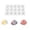 A002- White, variant on Silicone Baking Mold 15 Cavity Scallop Shell Shape for Homemade Treats