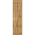 thumbnail image 5 of 21 1/2"W X 80"H Timbercraft Four 5 3/8" Boards Joined Board-N-Batten Shutters W/Z-Bar, Rough Sawn Western Red Cedar (Per Pair), 5 of 13