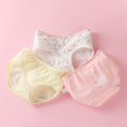 thumbnail image 2 of SILVERCELL 2-10Y Toddler Little Girls Cotton Underwear Cute Printed Briefs Undies Panties Pack of 3, 2 of 6