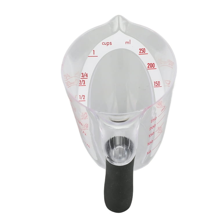Kitchen Liquid Plastic Measuring Cup for Baking w/ Angled