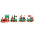 thumbnail image 4 of Tren de Navidad Jadeshay Madera Rojo Verde 21x5cm, 4 of 12
