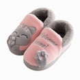 thumbnail image 6 of HCNTES Toddler Slippers Kids Soft Home Slippers Children's Winter Warm Indoor Shoes Little Girls Boys Cute Cartoon Design House Shoes(A01-Pink,12.5), 6 of 6