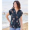 thumbnail image 2 of Atlas For Women - Camiseta Floral para Mujer (Marino), 2 of 3