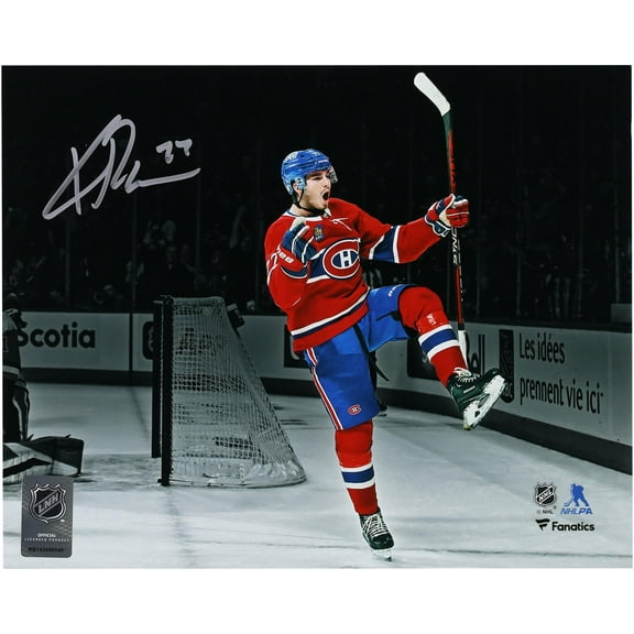 Kirby Dach Montreal Canadiens Autographed 8" x 10" Red Jersey Celebrating Photograph - Fanatics Authentic Certified