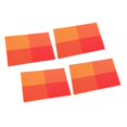 thumbnail image 1 of Manteles Individuales Macarena 4 Piezas Flexible No Deformable Naranja, 1 of 8