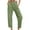 Green, variant on QQAMB Sweatpants for Women Elastic Waisted Solid Color Wide Leg Sports Casual Jogger Sweatpants with Pocket Blue M
