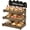 Brown, variant on Cookie Display Stand 3 Tier Cupcake Stand Wooden Cookie Stand Tiered Dessert Stands Cupcake Display with Chalkboard Sign for Bakers, Vendors, Market Booths, Craft Fairs, Events (Brown)