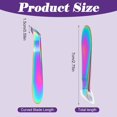 thumbnail image 2 of 2 Pieces Mini Cuticle Cutter, Trimmer for Manicure and Pedicure, Stainless Steel Nipper, Precise Pointed Tip Clipper Trim Nail Dry Skin (Colored Titanium) Colored Titanium, 2 of 5