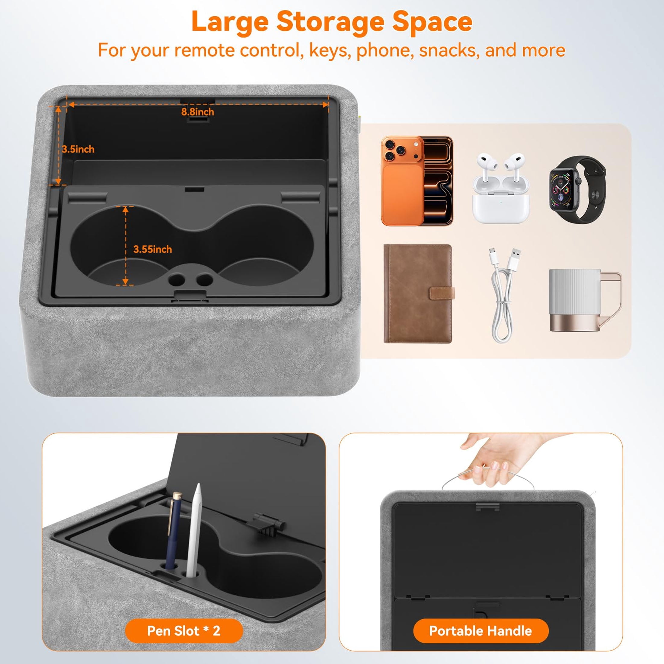 KDD Tablet Pillow Stand, iPad Tablet Stand 4.7'' to 12.9'' Foldable Adjustable 360°Rotating for Desk Bed Couch and Lap
