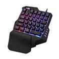 thumbnail image 2 of G30 Teclado mecánico de una mano 35 teclas Retroiluminación LED Con cable USB Mini teclado para juegos de una sola mano kenally DZ5168-00B, 2 of 2