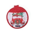 thumbnail image 1 of Round Pot Holder Avec Poche (Camion Avec Des Cadeaux) - Set of 6, 1 of 1