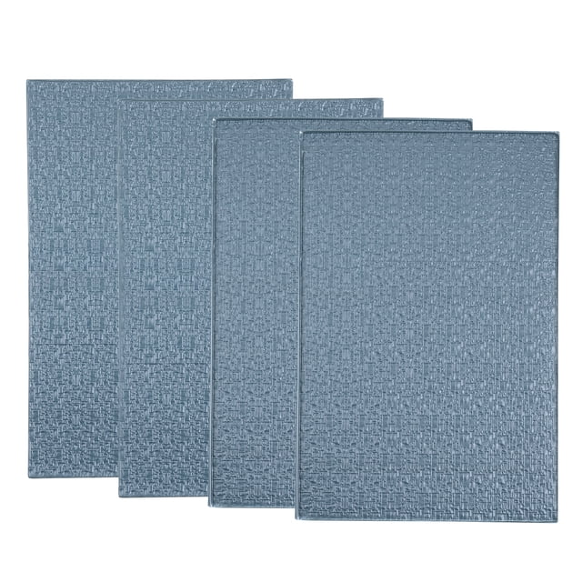 Miniatura Techo Tejas PVC Modelo Tejado Azulejos Mini DIY Azulejos Modelo Edificio Juego para Jardín Arena Mesa 29.5x19.5cm/1.16x0.76 Oscuro Gris Paquete de 4,1:25