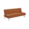 thumbnail image 3 of Serta Navis Modern Futon with USB Ports, Camel Brown Fabric, 3 of 9