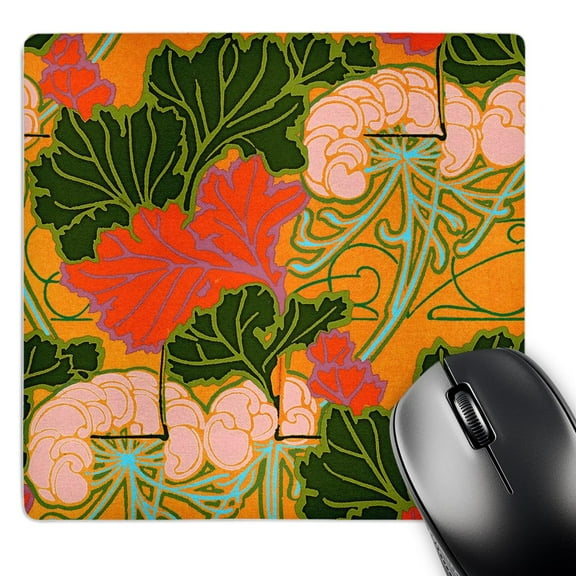3dRose, Orange and Green Garden, MousePad