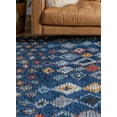 thumbnail image 6 of Rugs.com Morocco Collection Rug – 5' x 8' Navy Blue High-Pile Rug Perfect For Living Rooms, Large Dining Rooms, Open Floorplans, 6 of 9