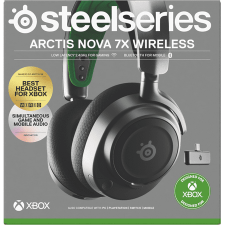 SteelSeries - Arctis Nova 7X Wireless Gaming Headset for Xbox Series X|S, Xbox One - Black
