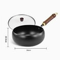 thumbnail image 2 of Uncoated iron pan, Japanese 24/26cm hand-forged non-stick iron pan without coating, small cookware for kitchen gas stove and induction cooker, 2 of 8