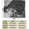 thumbnail image 3 of Charlie Actor Hunnam Blanket, Ultra Soft Lightweight Flannel Fleece Throw Blankets, 3 of 5