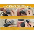 thumbnail image 6 of SUGARMOM Dog Socks For Puppy Small Medium Senior Dogs  Anti-Slip Dog Grip Socks With Rubber & Fix Straps  Non Slip Dog Paw Protector  Indoor Outdoor Dog Shoes/Booties/Socks For Hardwood F, 6 of 7
