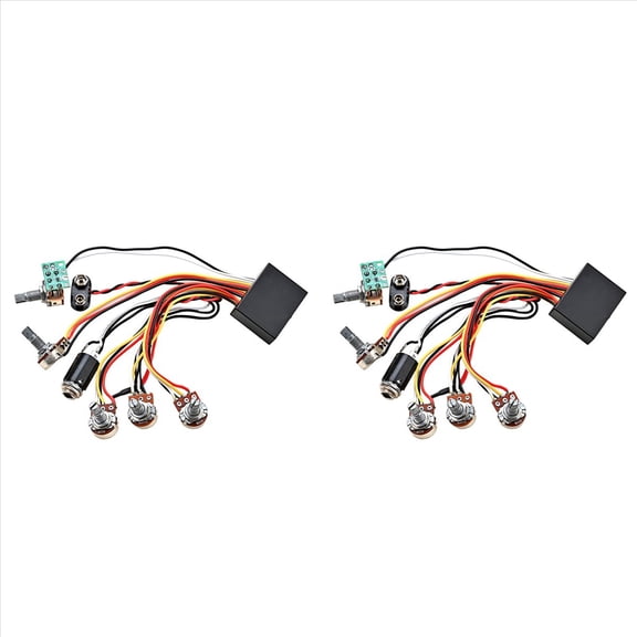 Rollbacks & More 2X 3 Band Active & Passive EQ Equalizer Preamp Circuit for Pickup