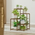 thumbnail image 3 of Bamworld Plant Stands Indoor Outdoor Corner Shelf Plant Shelves Indoor Plant Holder for Living 4-Tier Corner Stands Room Outdoor Plant Rack Indoor Multiple Plants Patio Balcony Garden, 3 of 7