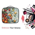 thumbnail image 6 of FORMRS Travel Makeup Bag Large Capacity Train Case Cosmetic Organizer with Adjustable Dividers, Red Tomatoes, 6 of 8