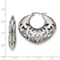 thumbnail image 3 of Stainless Steel 40mm Hoop Earrings, 3 of 7