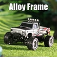 thumbnail image 3 of Mini Camion Tout-Terrain avec Lumières, 1:64 Mini Camion Monstre Rc, Télécommande 2.4ghz, 3 Vitesses Réglables, Camions Rc en Alliage Rechargeables USB, Idées Cadeaux de Noël Anniversaire Cool (Gris avec Camion de Remorquage), 3 of 7