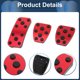 thumbnail image 5 of Unique Bargains 3 Pcs Almohadillas para Pedales de Transmisión Manual Cubiertas del Pedal del Acelerador para Subaru Forester 2006-2018 Acero Inoxidable Rojo, 5 of 6