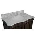 thumbnail image 2 of Katherine 36" Bathroom Vanity with Chocolate Cabinet and Carrara Marble Top, 2 of 5