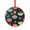 Pattern-2, variant on Crystal Glass Christmas Ornament Spicy Red Hot Chili Pepper Round Ornament Mexico Red Chili Pepper Appreciation Gifts Ornaments for Xmas Tree