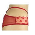 thumbnail image 2 of Victoria's Secret Dream Angels Brazilian Embroidered Heart Crotchless Panty Red Lace Size Medium NWT, 2 of 3