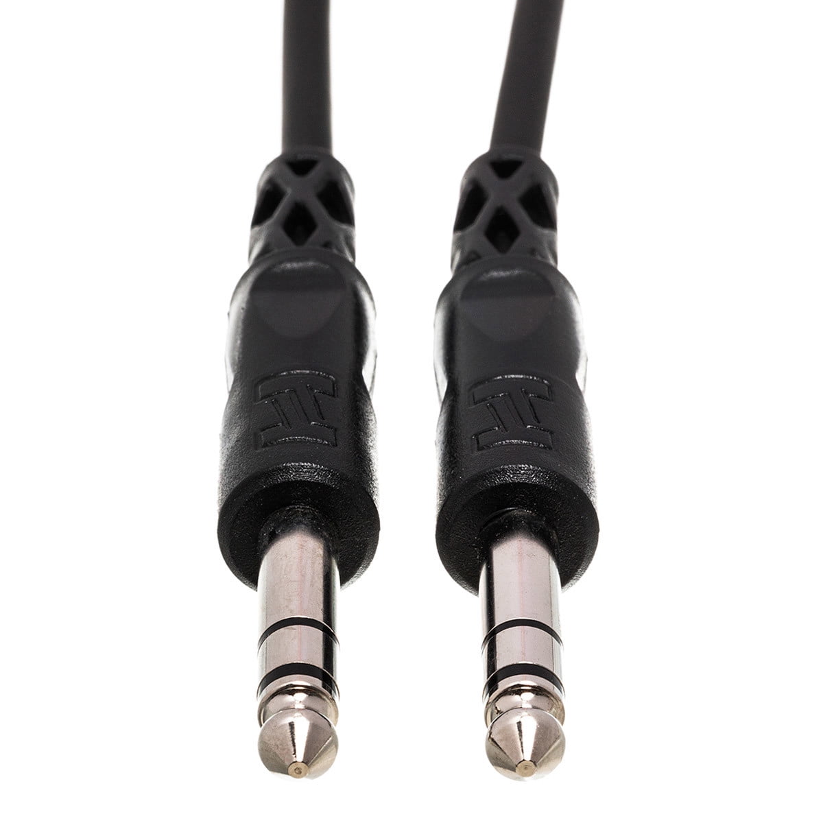 Hosa Technology 2x Stereo 1/4" Male Phone to 1/4" Male Phone TRS Cable, 15'