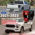 thumbnail image 3 of Spec-D Tuning Smoke Full LED Tail Lights w/ Sequential Signal & Startup Animation Compatible with 2021-2023 Ford F150 w/Blind Spot, (Use Stock Module) Left + Right Assembly, 3 of 7