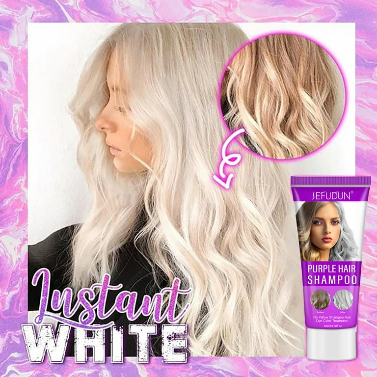 ZTTD Purple Shampoo for Blonde Hair Lighten Discolored Hair Dye - Walmart.com