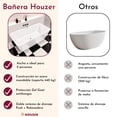 thumbnail image 3 of Tina Baño Fibra Vidrio Premium Bañera Lujo Rectangular 280l 172x77x62 Cm, 3 of 8